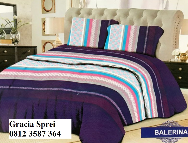 <p>Badcover Disperse Minimalis Ungu ukuran sprei y
